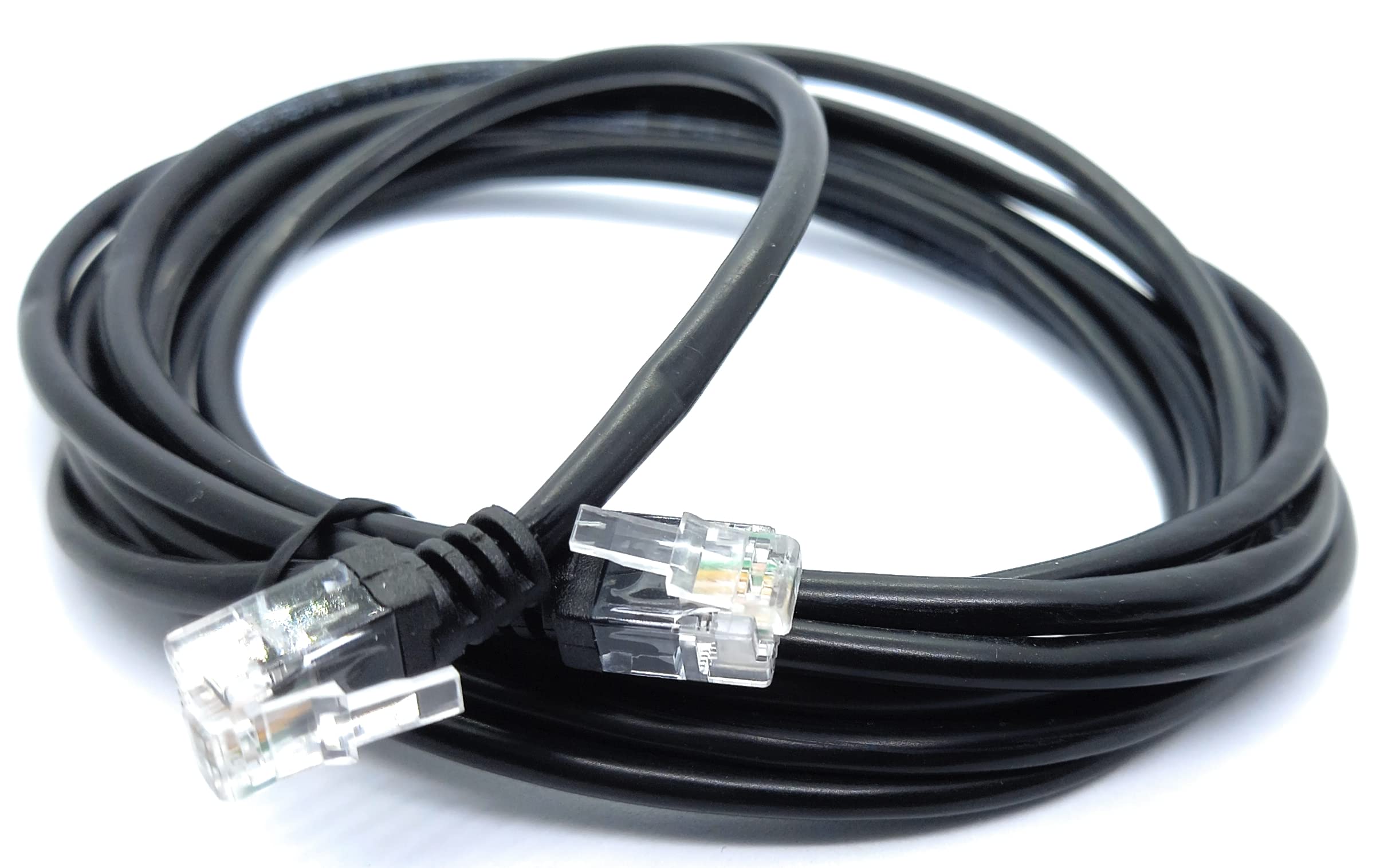 RJ11 to RJ11 ADSL 2 High Speed Broadband Modem Telephone Cable Transmits Data Up to 100 Mbits/sec, 26 AWG Supports Analogue or Digital (DSL/ISDN) Applications