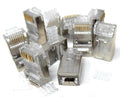 DRUT 10pcs Cat6 RJ45 LAN Crimps Ends Shielded STP Connectors (10 of Pack)