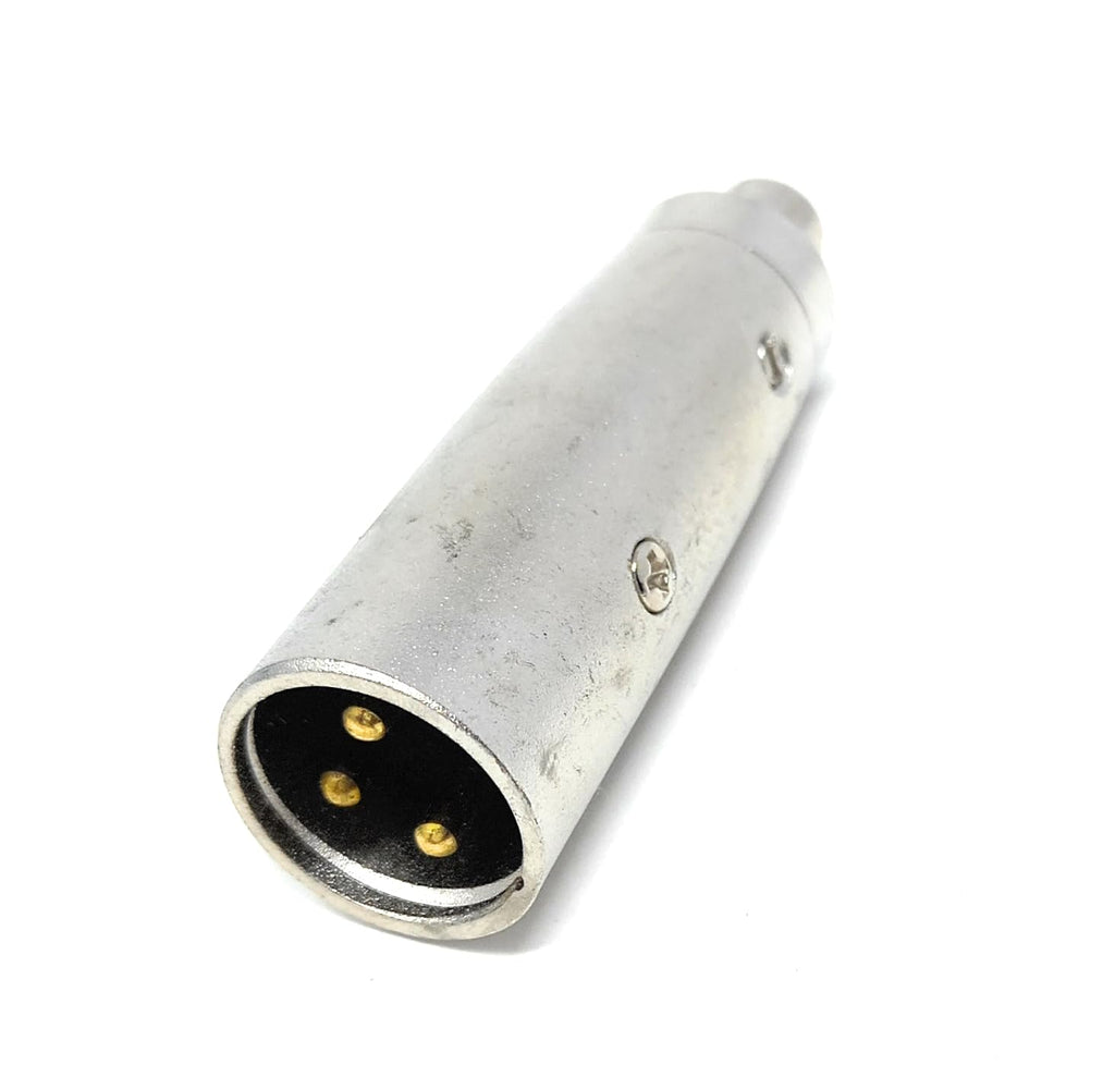 DRUT XLR Male to RCA Female Adapter Cable Changer - 3 Pin XLR M to RCA F Converter