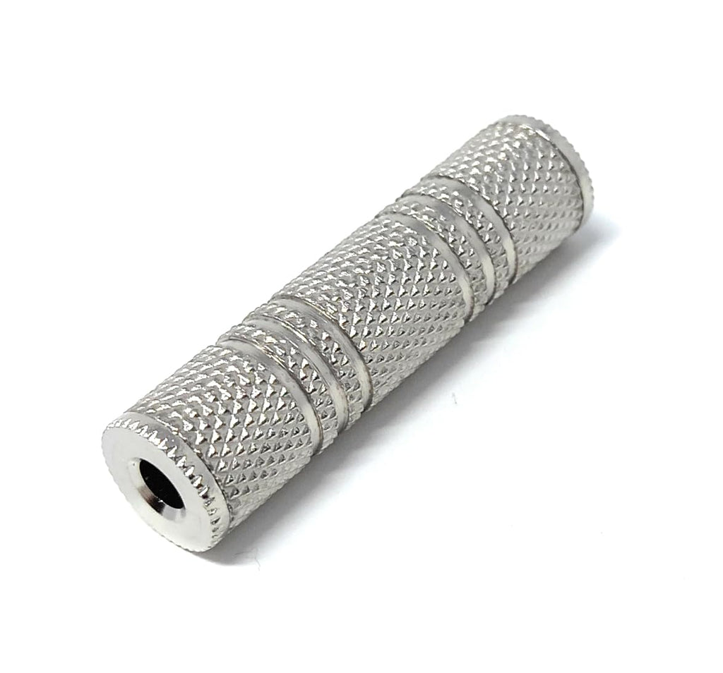 DRUT Metal 3.5mm Jack Coupler STEREO Female Audio Cable Joiner Aux Extender, Gender Changer Adapter