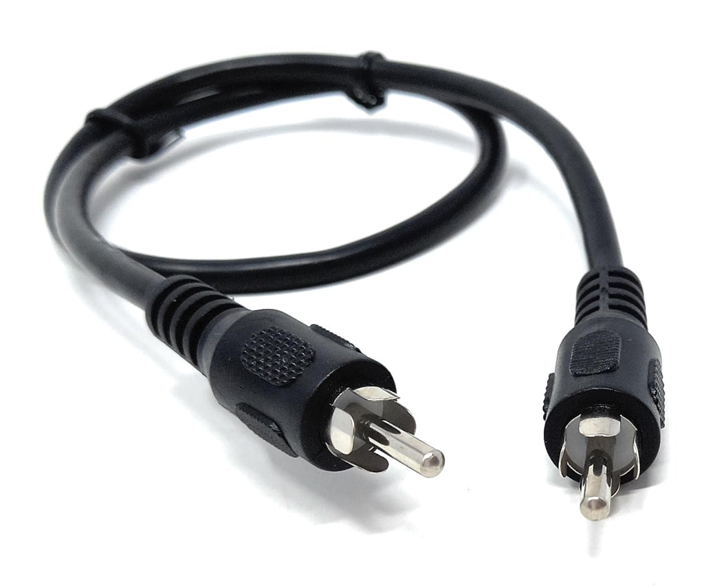 DRUT Single RCA to RCA Phono Plug to Plug Audio Cable, Speaker Male to Male Lead