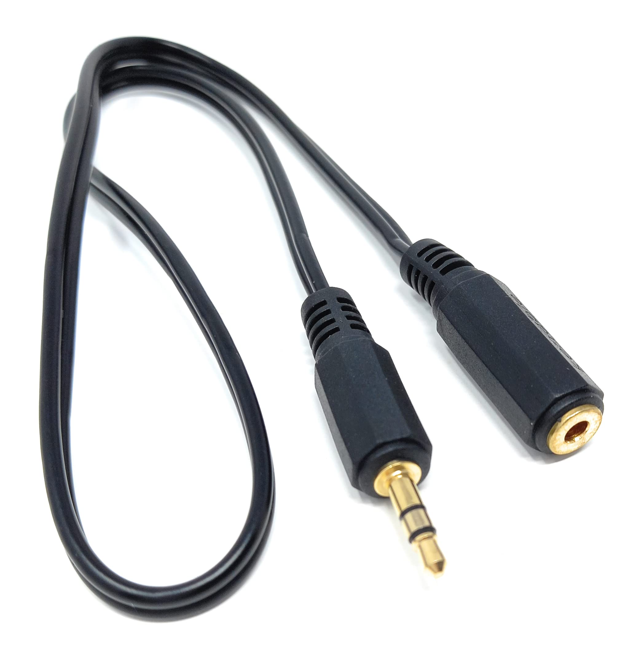 DRUT 3.5mm to 3.5mm Stereo Audio Extension Cable Lead Male to Female Gold Connectors