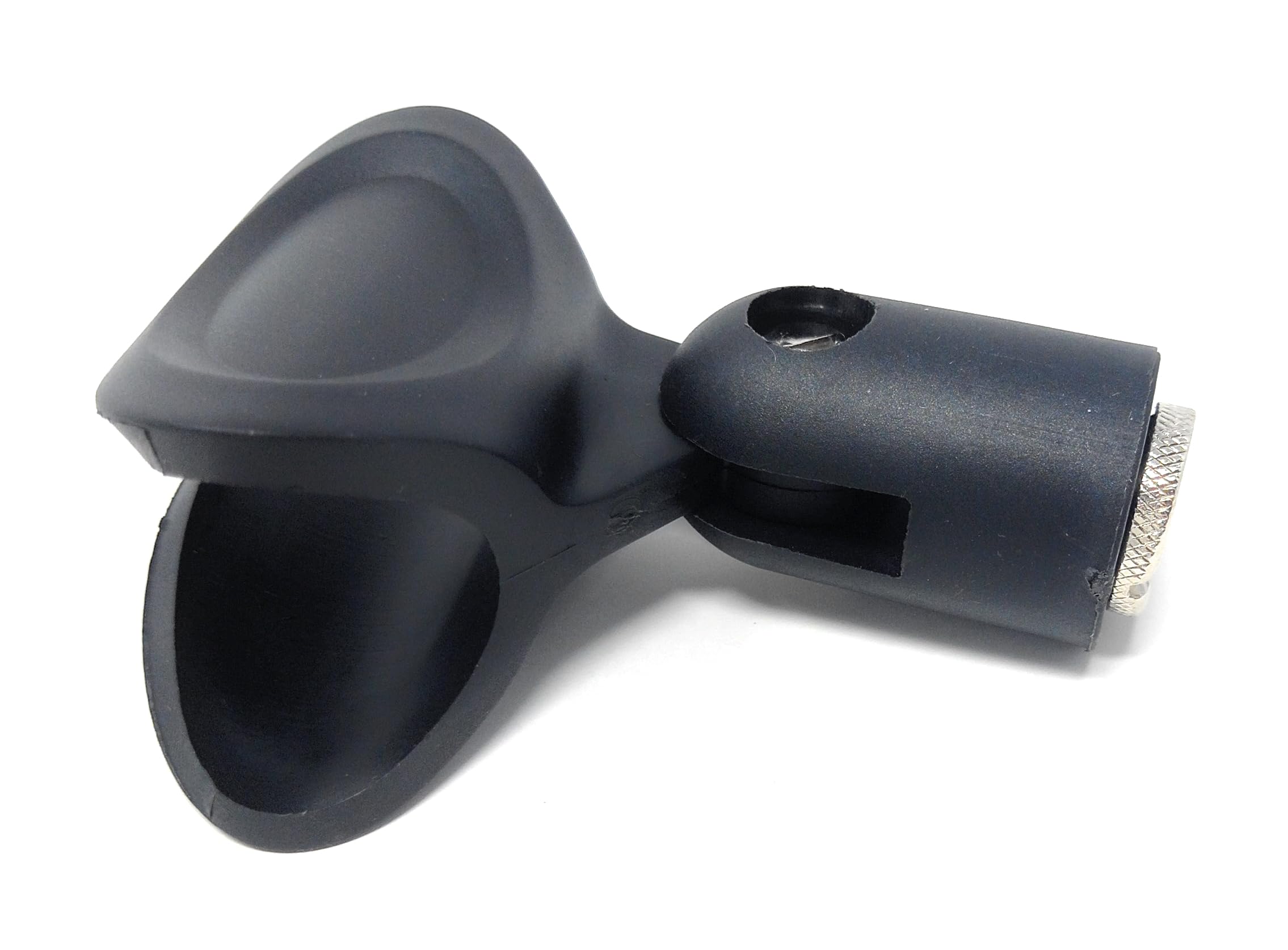 Universal Microphone Mic Clip Holder 25-30mm, Supplied with 5/8" to 3/8" Metal Thread Adaptor