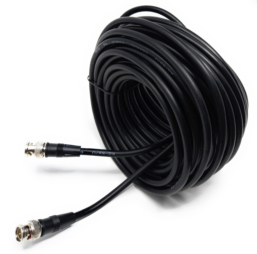 DRUT BNC to BNC Cable Lead, Coaxial RG59/RG59U 75ohm for CCTV Video Camera, Male to Male Plugs