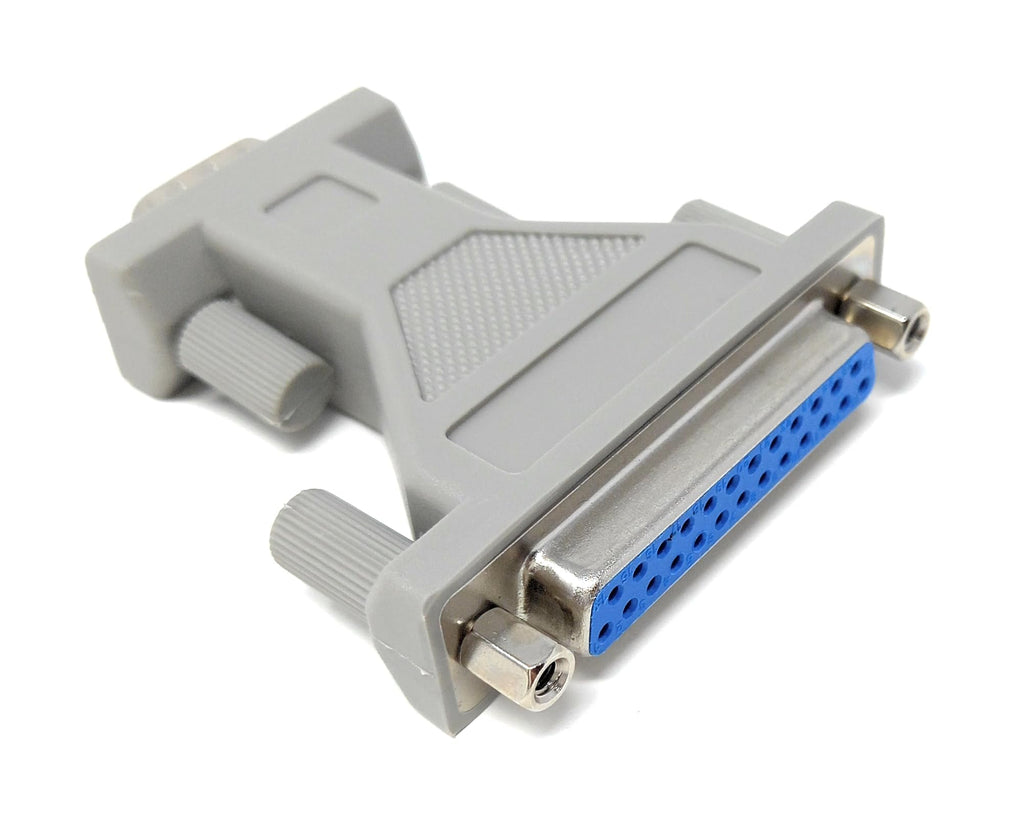 DRUT D9 Male to D25 Female Serial Adapter – 9-Pin to 25-Pin DB RS-232 Connector, D9 Fully Wired for Legacy Devices