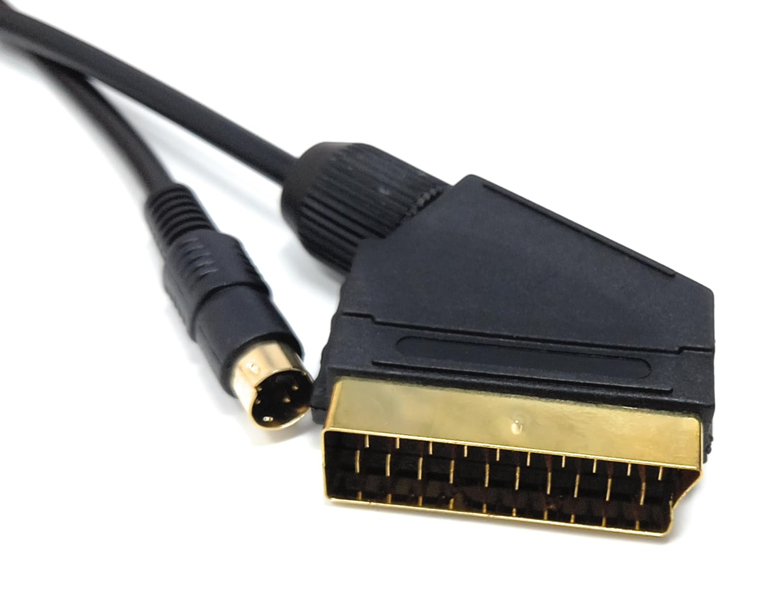 DRUT 1.5m SCART to S-Video Cable 4 Pin DIN Male SVHS S-VHS Lead 5ft