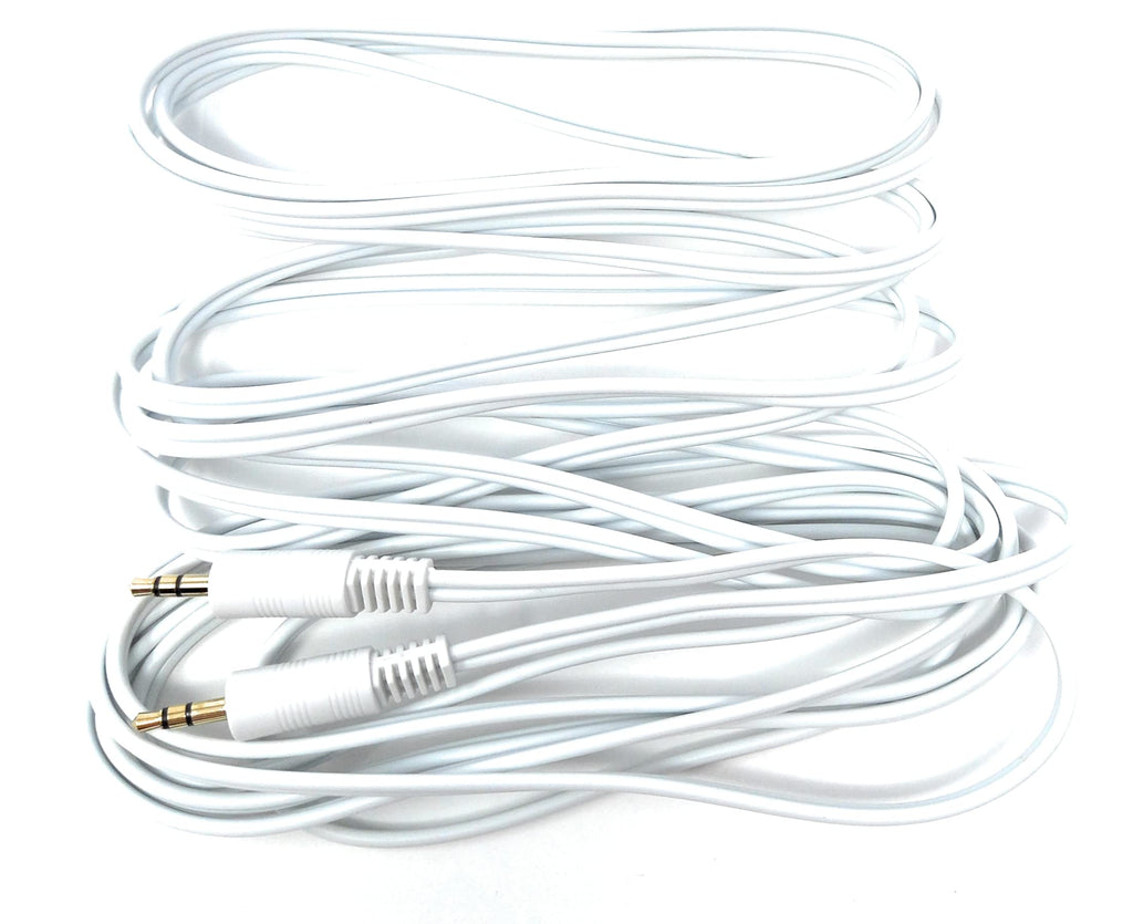 DRUT 3.5mm to 3.5mm Stereo Audio AUX Cable Gold Connectors, Small 3 pin Jack to Jack Speaker Lead
