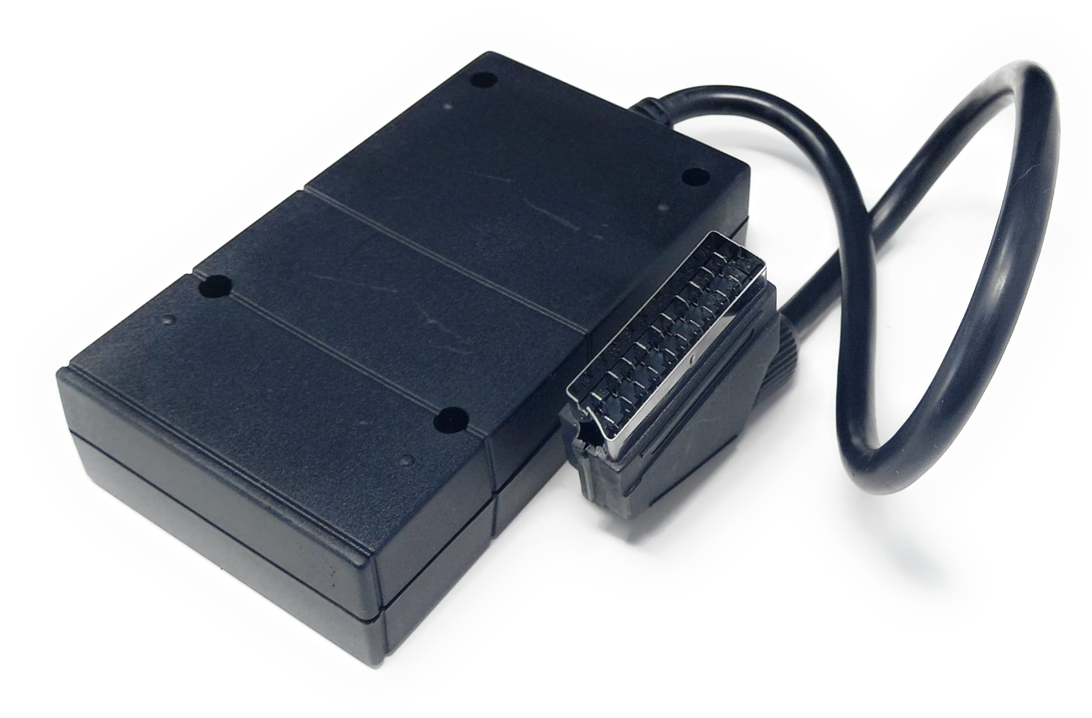 DRUT Scart Splitter Box Video Cable Adapter for TV, DVD, VHS, Game Console