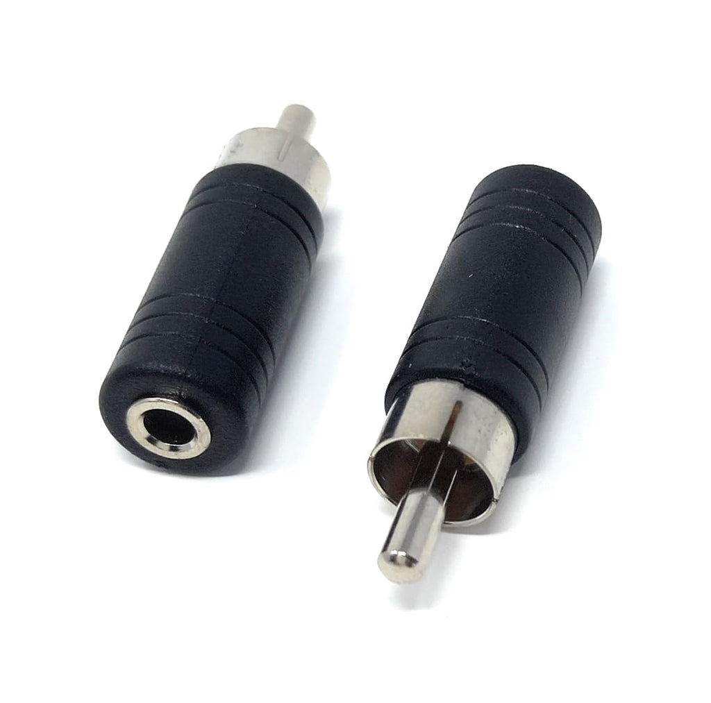 DRUT 3.5mm Mono Jack Socket to RCA Phono Socket Plug Audio Cable Lead Adapter