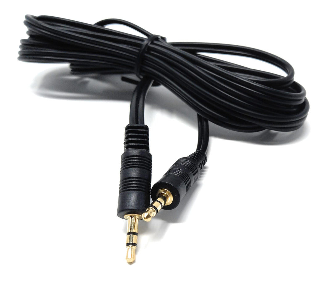 DRUT 3.5mm to 3.5mm Stereo Audio AUX Cable Gold Connectors, Small 3 pin Jack to Jack Speaker Lead