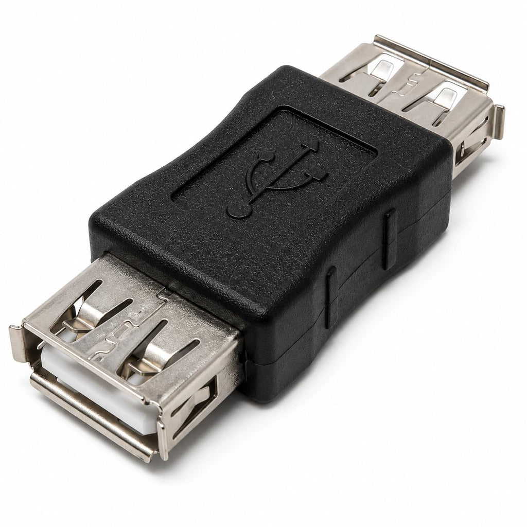 DRUT USB Coupler 2.0 Female to Female Converter Adapter Connector, Gender Changer, Joiner Cable