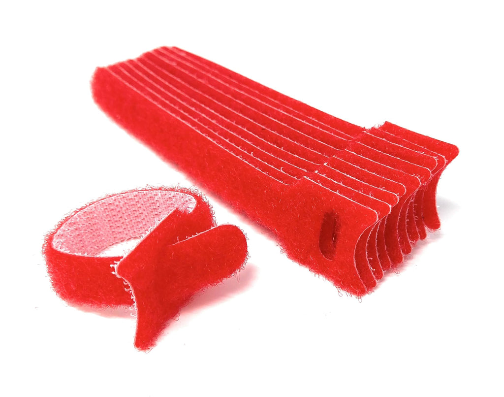 Hook & Loop Reusable Cable Ties 135mm x 12mm – 10 Pack – Adjustable Cord Organizer Straps for Wires, Cables, Home, Office & Electronics – Durable & Reusable Fastening Ties