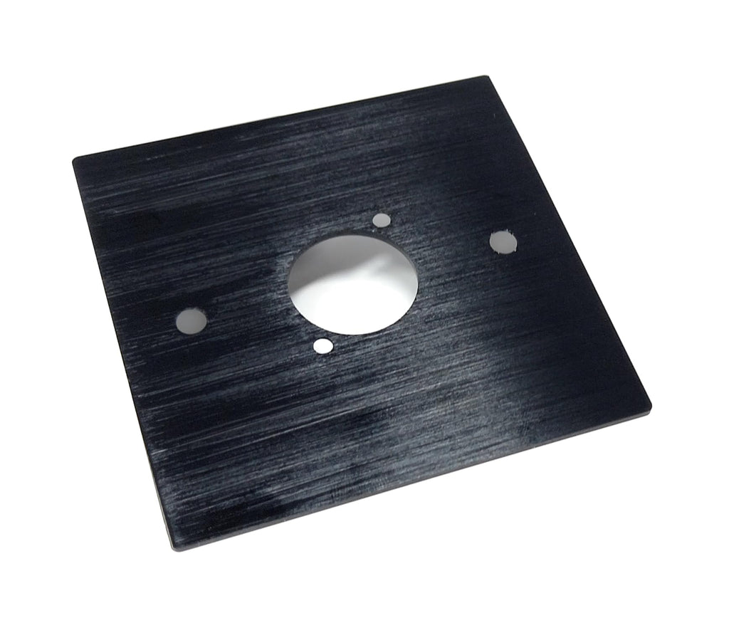 Brushed Aluminium Wall Plate, 86x86mm, D-Series Hole, Compatible with Neutrik, HDMI, USB, RJ45, BNC, RCA, XLR Wall Faceplates