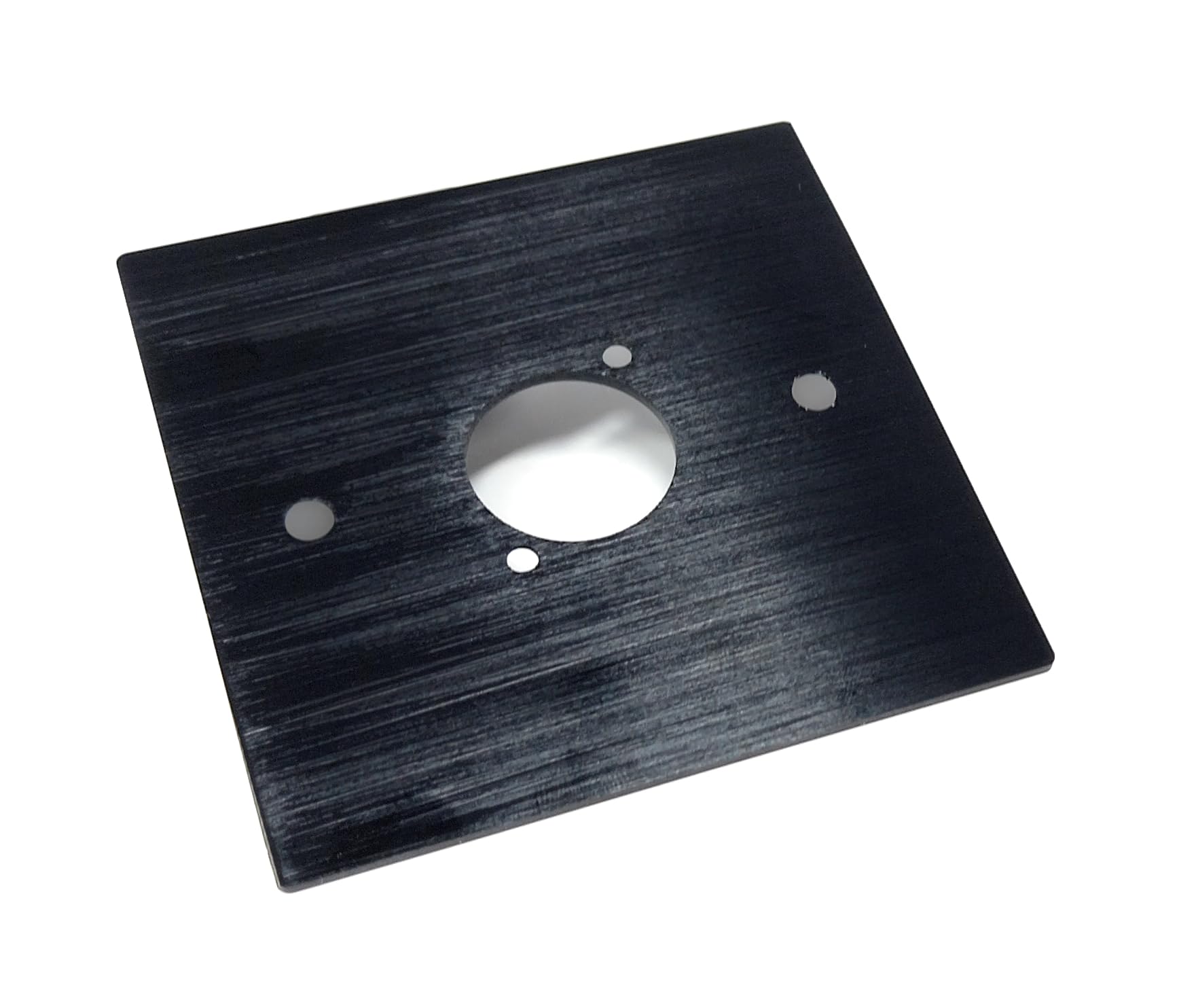 Brushed Aluminium Wall Plate, 86x86mm, D-Series Hole, Compatible with Neutrik, HDMI, USB, RJ45, BNC, RCA, XLR Wall Faceplates