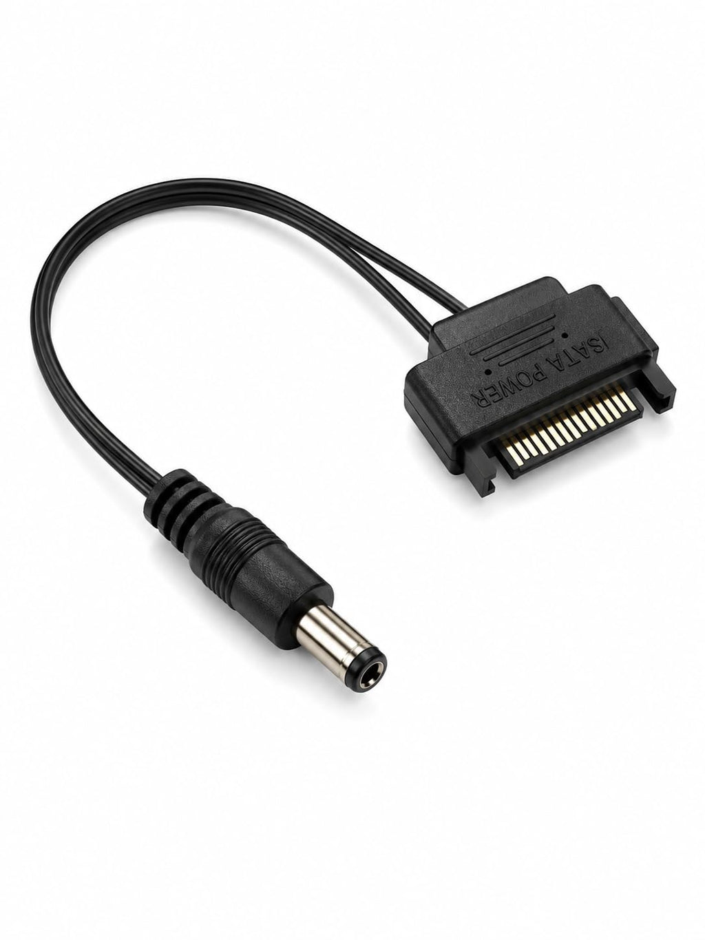 DRUT SATA Male to 5.5mm x 2.1mm DC Connection Cable, 12V Power Cable, 20cm