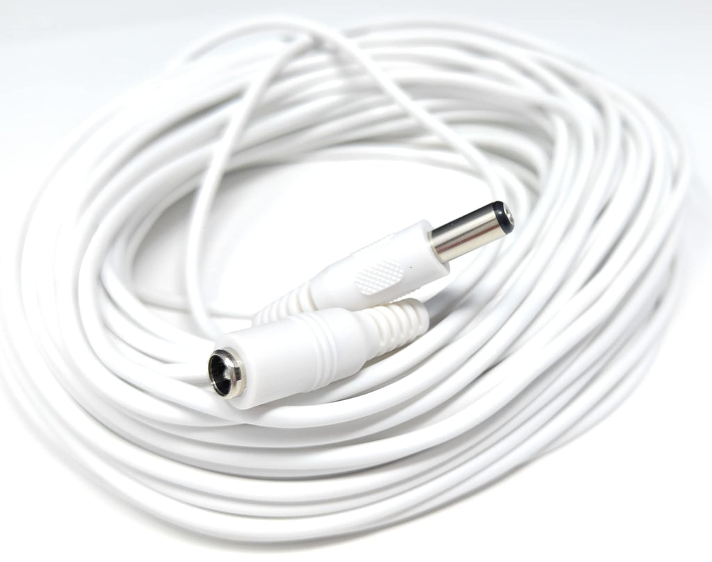 5.5mm x 2.1mm DC Power Plug to Socket, Male to Female CCTV, LED, Modem Router, Music Instruments Extension Lead Cable