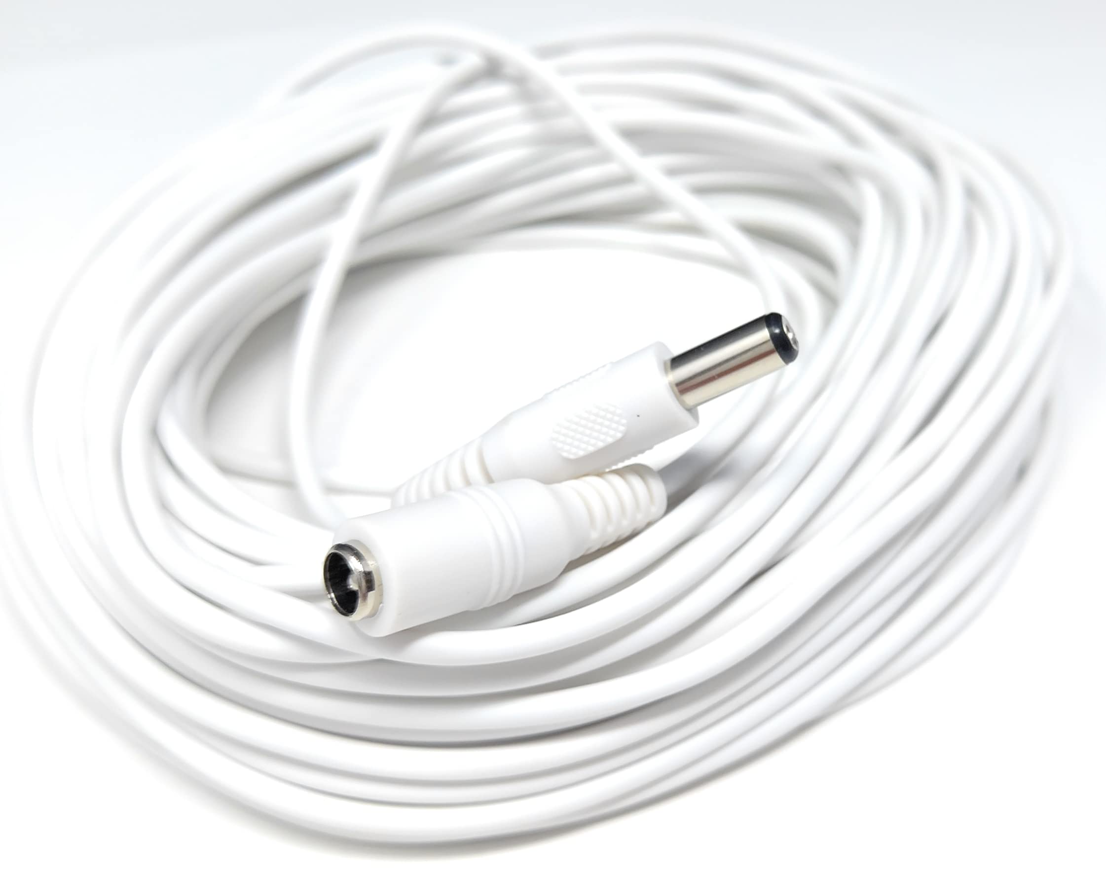 5.5mm x 2.1mm DC Power Plug to Socket, Male to Female CCTV, LED, Modem Router, Music Instruments Extension Lead Cable