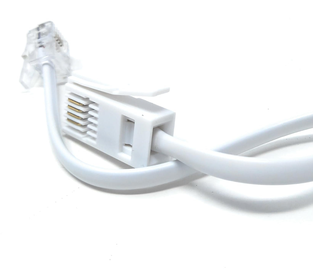 DRUT BT to RJ11 4 Wire (431A) Male to Male UK Telephone Modem Lead Cable