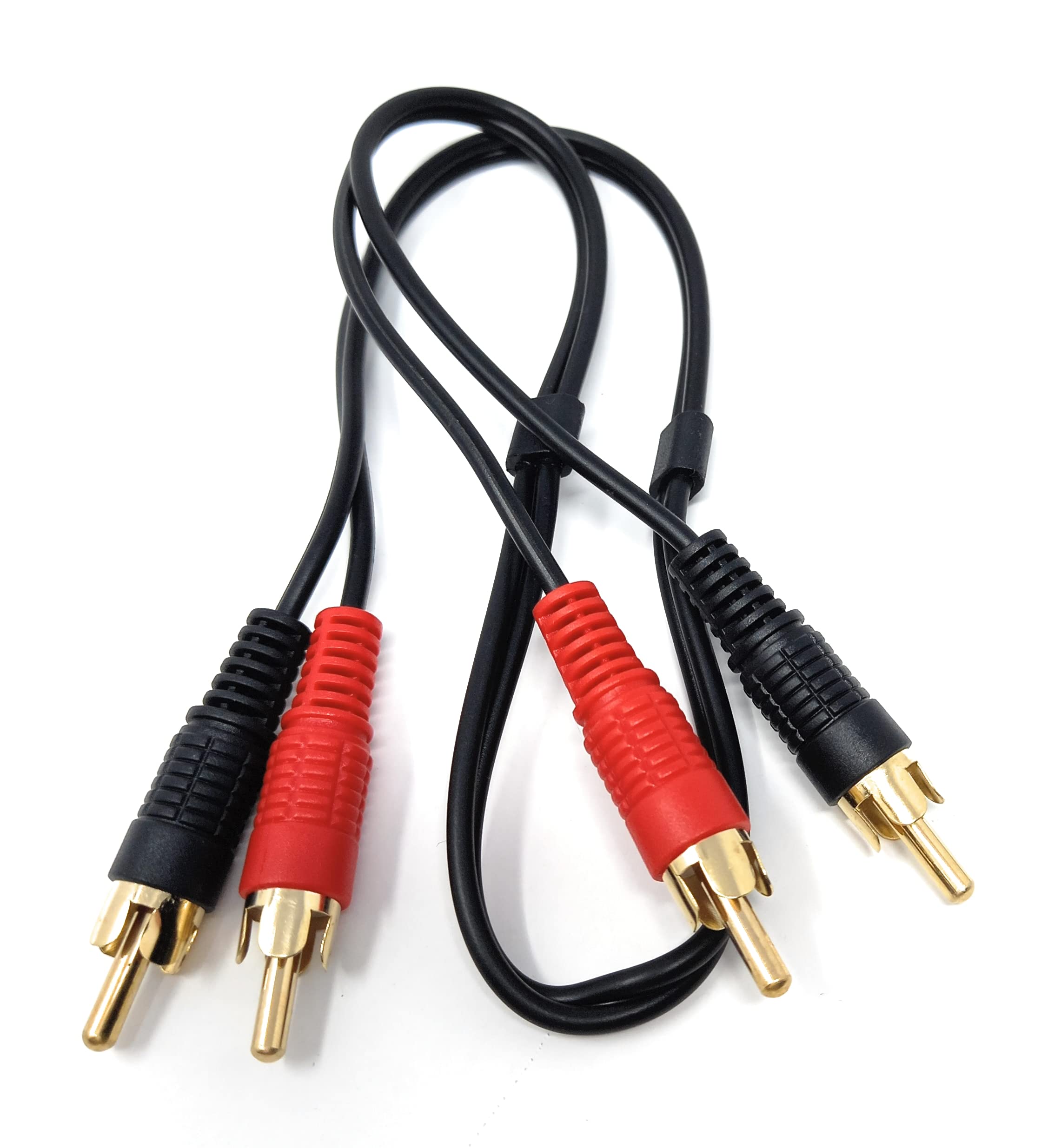 DRUT RCA to RCA Phono Twin Jack to Jack Stereo Audio Cable Lead Cord Compatible With CD/DVD/Amplifier/Hifi/DJ Mixer/Turntable