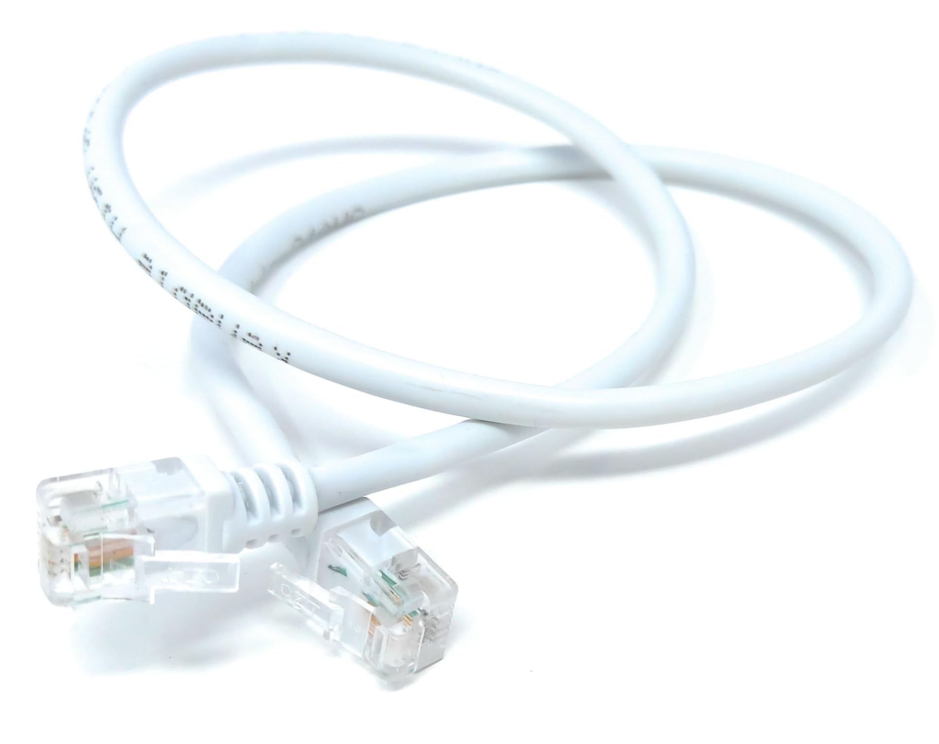 RJ11 to RJ11 ADSL 2 High Speed Broadband Modem Telephone Cable Transmits Data Up to 100 Mbits/sec, 26 AWG Supports Analogue or Digital (DSL/ISDN) Applications
