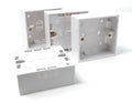 1-Gang Surface Mount Pattress Back Box – 32mm Depth, 85mm x 85mm, White – Ideal for Electrical Socket & Switch Installations