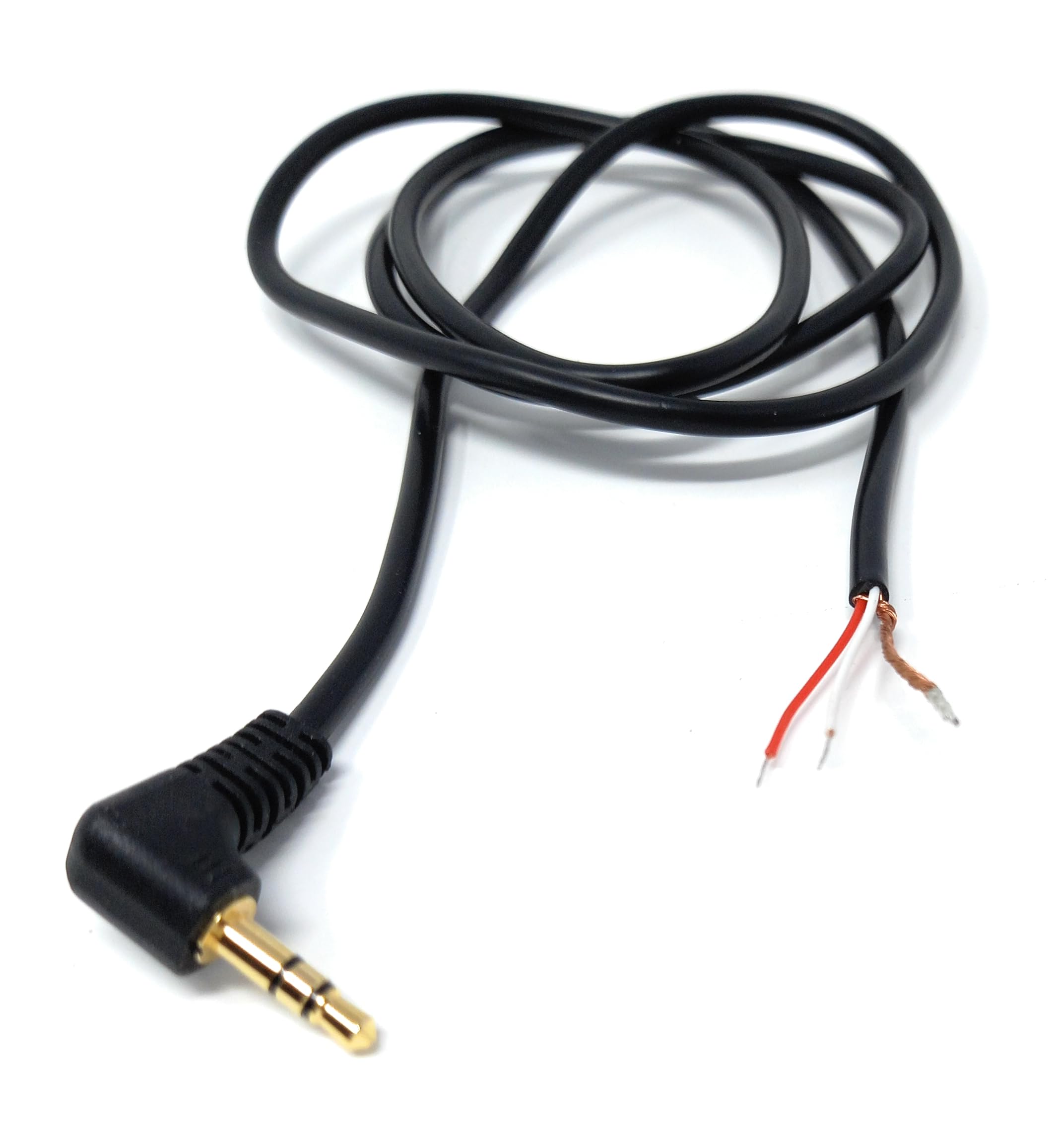 DRUT 3.5mm Stereo AUX Jack Plug to 3 Pole Solder Bare Wire