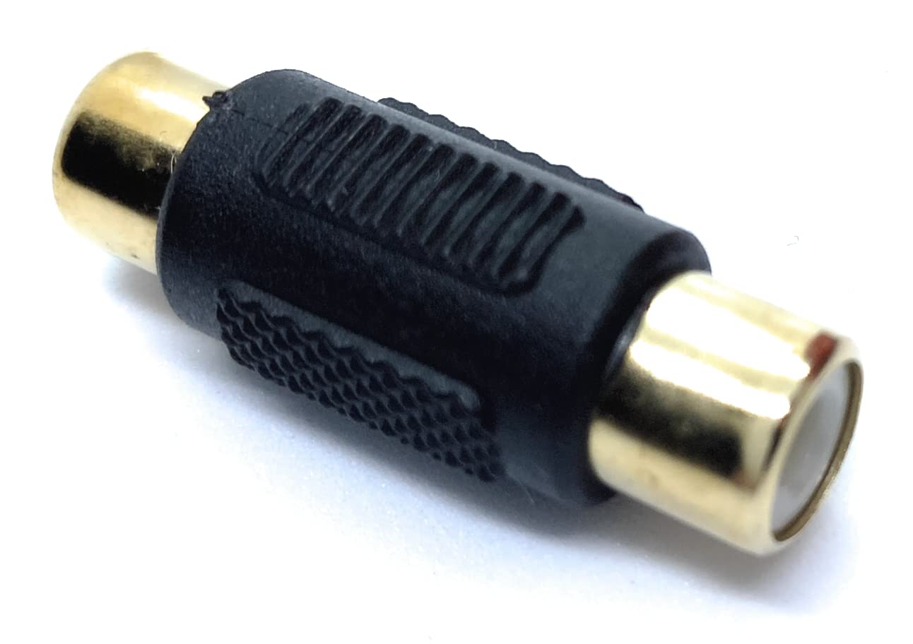 RCA to RCA Coupler Adapter, Socket to Socket for Audio and Video Cables