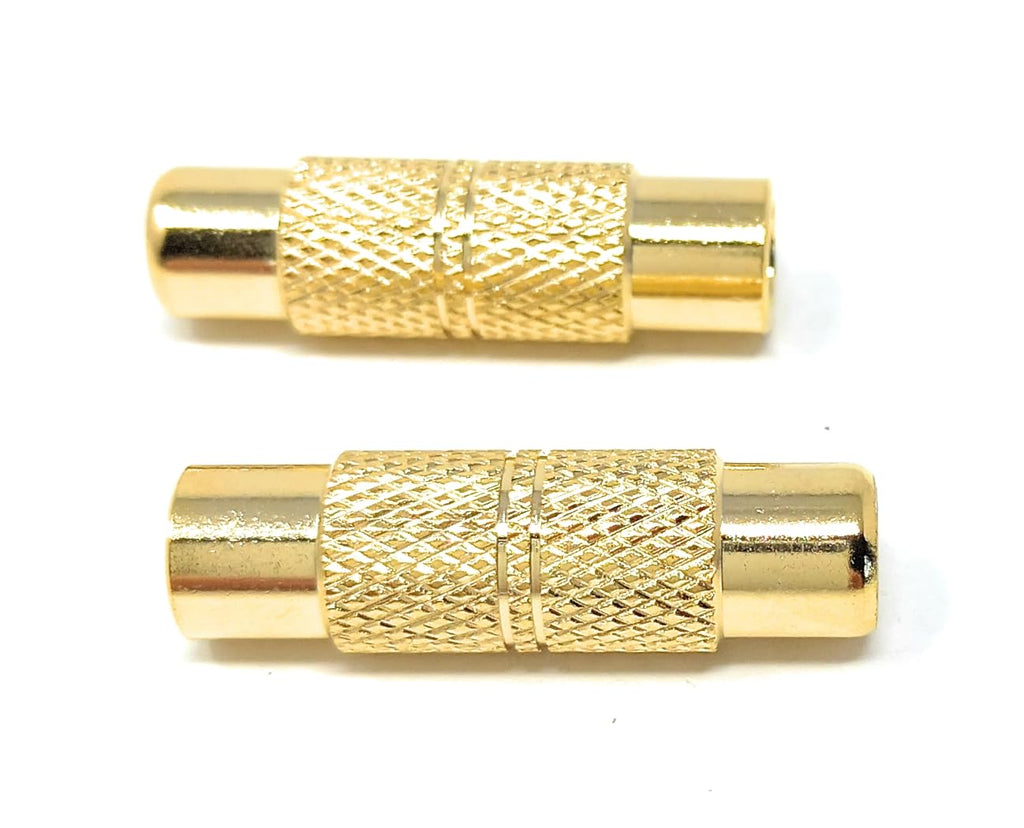 DRUT RCA Female to RCA Female Coupler, Single Phono Socket to Socket Adapter for RCA Cables, Speakers, Amplifiers, and Audio Systems