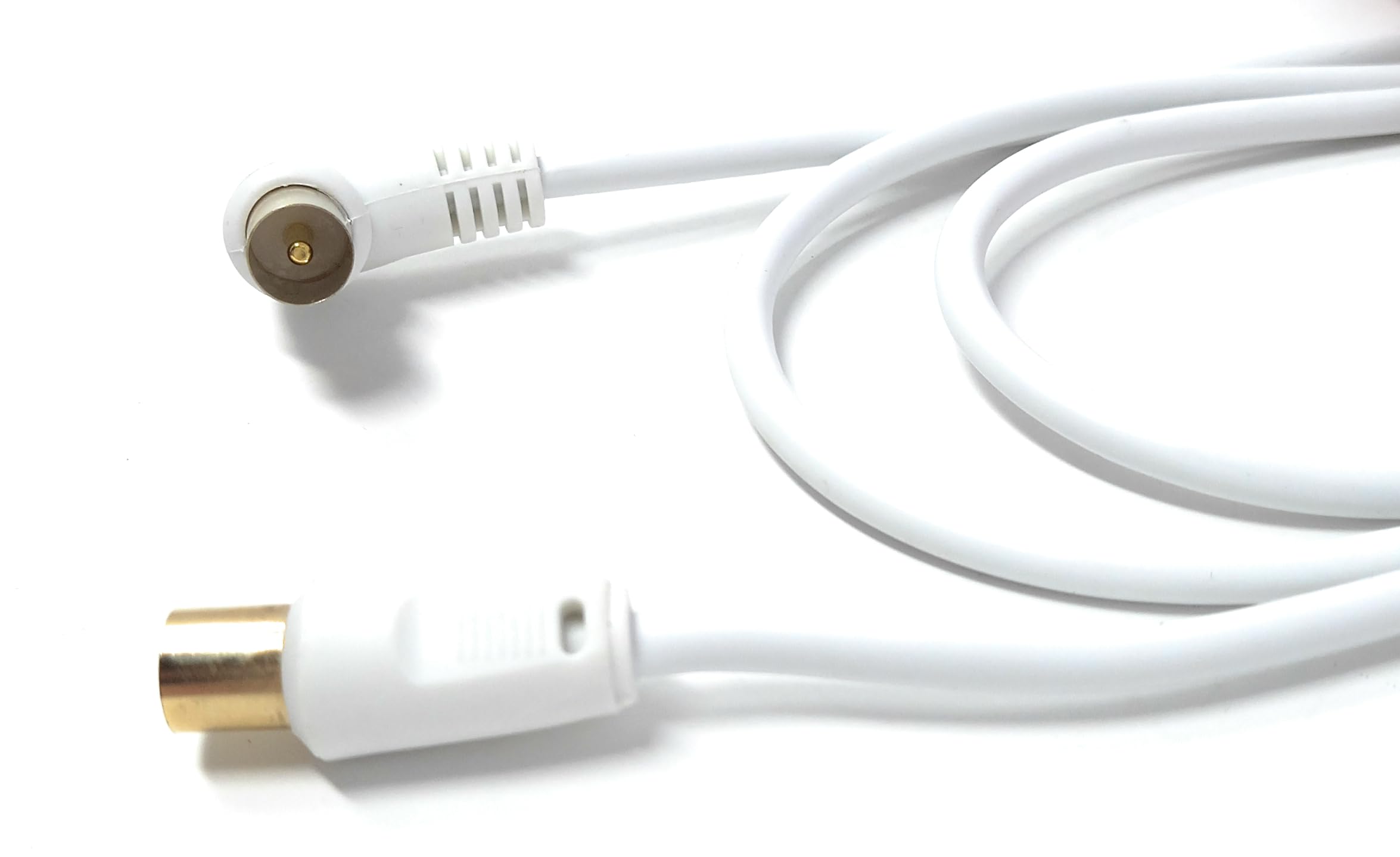 DRUT TV Male to Male Plug Coaxial Cable RG6 Aerial Digital Antenna RF Fly Lead Cable