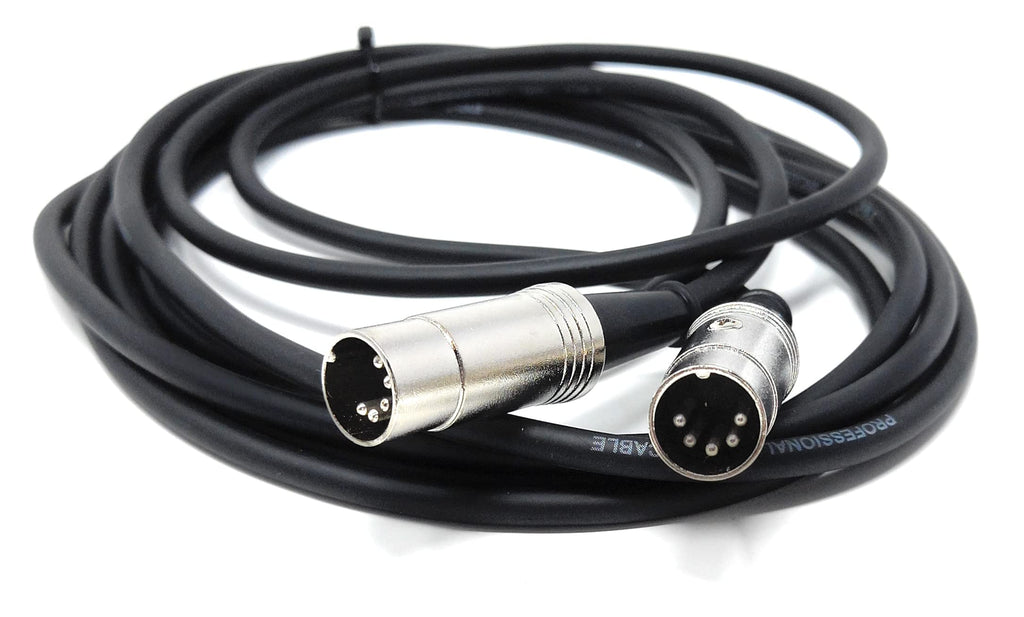 DRUT MIDI Male to Male Lead 5 pin DIN Shielded Flexible for Computer, Synth, Keyboard, Effects, Music Instruments Audio Cable