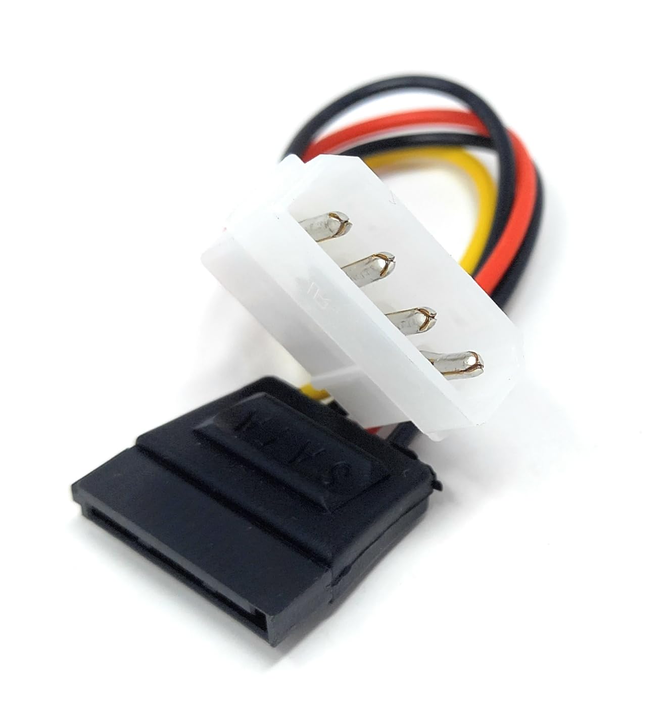 15cm Molex LP4 4 pin to SATA 15 pin Power Adapter Lead Cable for SATA Hard Drives, DVD-RW, Blu Ray Player/Recorders, PCI-Express Cards
