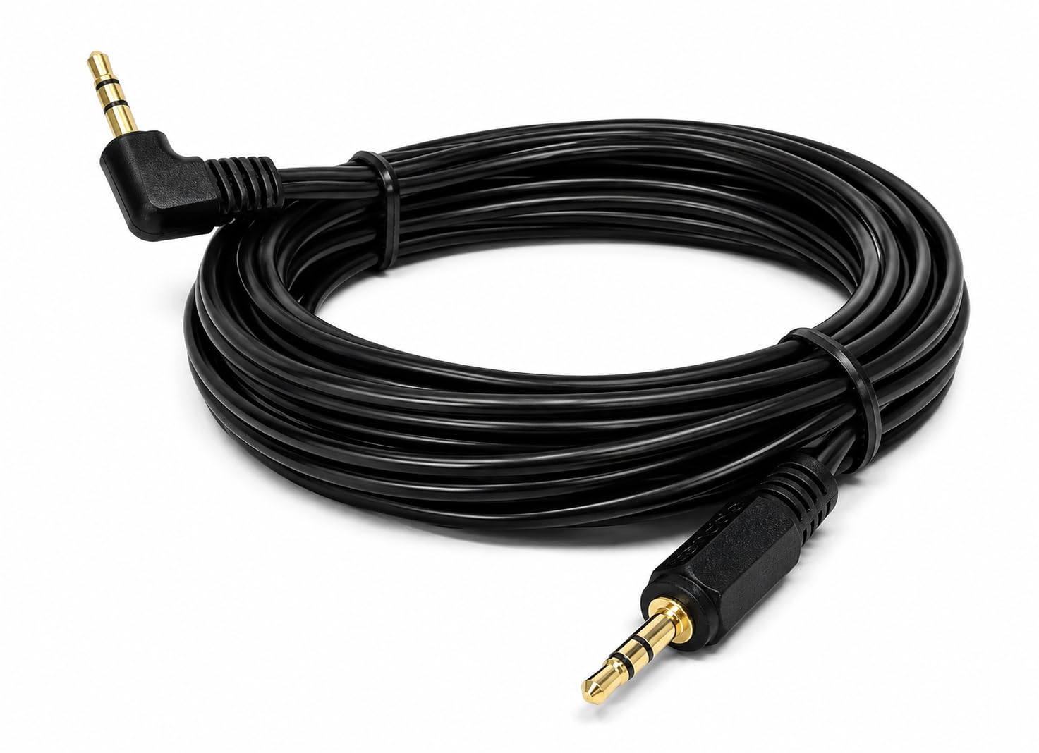 DRUT 3.5mm Right Angle Male Jack to Jack Stereo AUX Audio Lead Cable