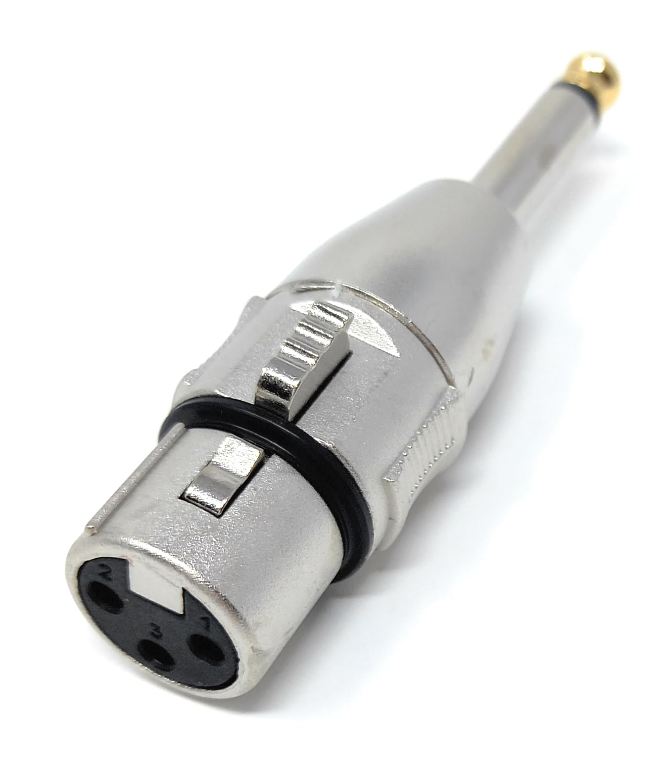 DRUT 6.35mm Mono TS Jack Plug to XLR Female Socket Cable Lead Adapter