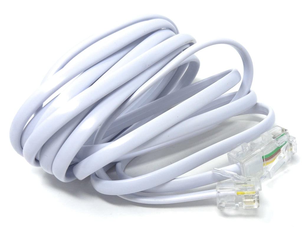DRUT Flat RJ11 to RJ45 Male to Male 4 wire Broadband, Modem Cable Lead