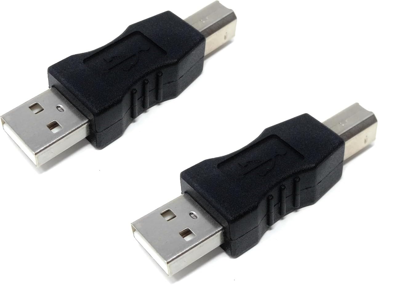 DRUT USB 2.0 A Plug Male to USB B Printer Male Plug Cable Lead Converter Adapter