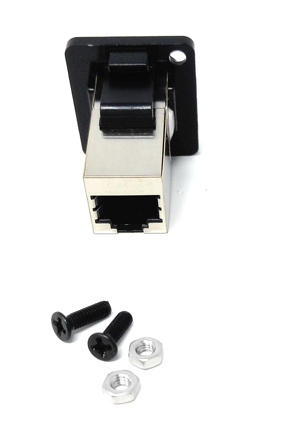 DRUT 1pcs. CAT6 RJ45 Panel Mount Socket – D-Series Type RJ45 Coupler, Female-to-Female LAN Network Bulkhead Pass-Through Adapter