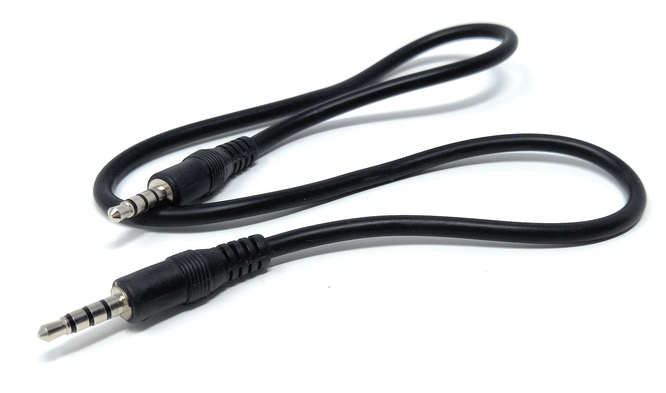 DRUT 3.5mm 4 Pole TRRS Aux Audio Mic Cable Male to Male Lead Headphone Mini Jack Stereo Cable Lead Cord