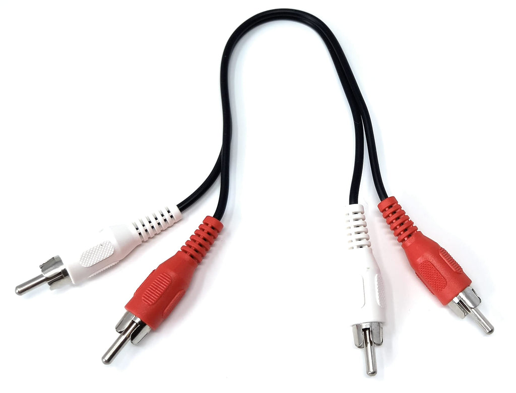 DRUT RCA to RCA Phono Twin Jack to Jack Stereo Audio Cable Lead Cord Compatible With CD/DVD/Amplifier/Hifi/DJ Mixer/Turntable