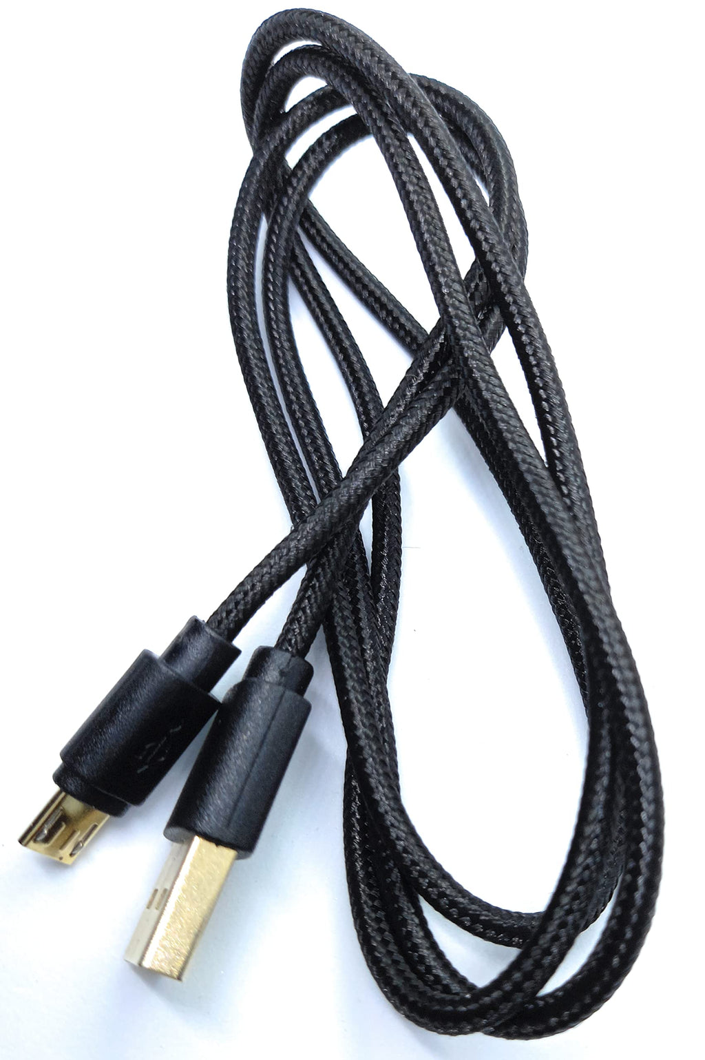 DRUT Micro USB to USB 2.0 Fast Charger Braided Cable 24AWG, A-Male to Micro B Gold Connectors Lead
