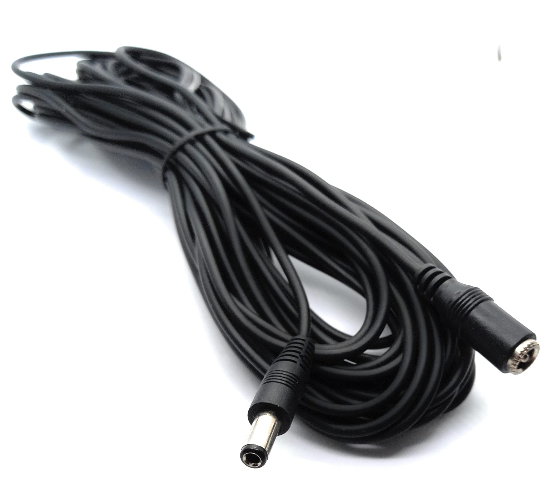 DRUT 2.5mm x 5.5mm Male to Female Power DC Connector Extension Cable Lead for CCTV Cameras, LED Lights