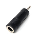 DRUT Audio Adapter, 6.35mm TRS Stereo Jack Socket to 3.5mm Stereo Jack Plug Converter for Headphones, Amplifiers, Mixers, Instruments