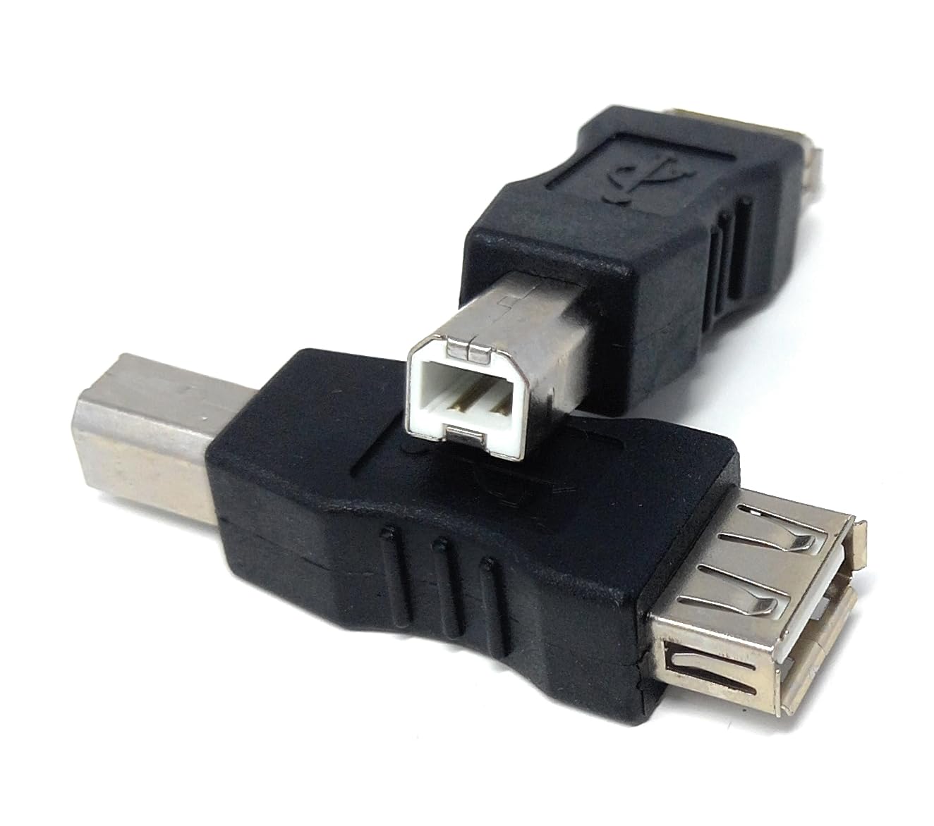 DRUT USB 2.0 A Socket to USB B Printer Male Plug Cable Converter Adapter Nickel Plating with Gold Contacts
