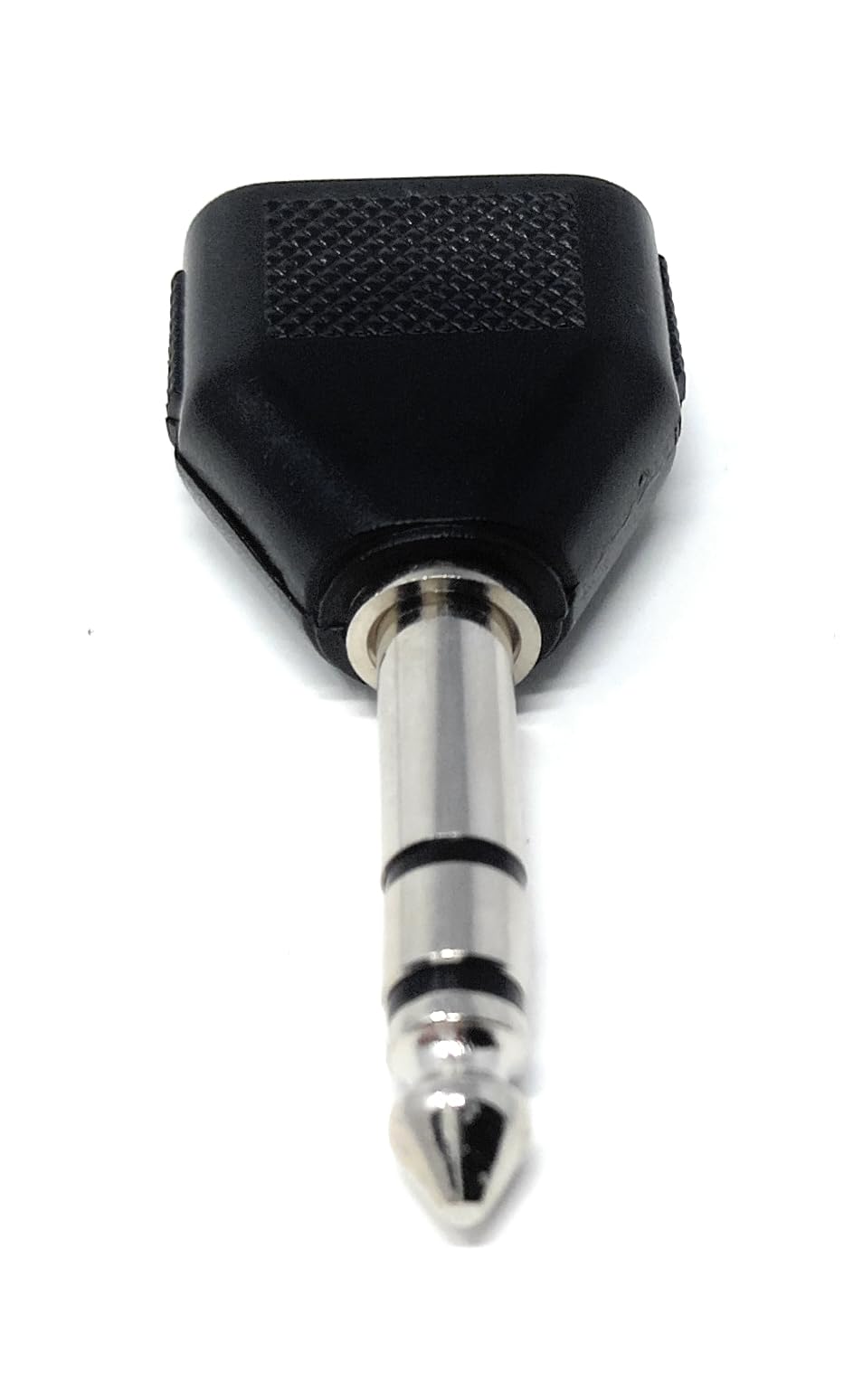 DRUT 2 x 3.5mm Mono Jack Sockets to 1 x 6.35mm Stereo Jack Plug Y Splitter Audio Adapter