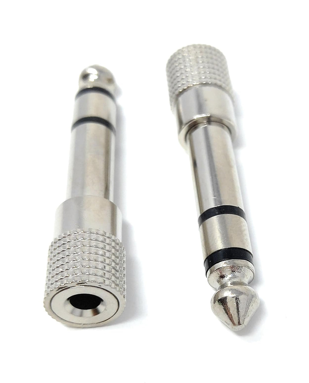 DRUT 6.35mm Stereo Male Plug to 3.5mm Stereo Jack Socket Adapter Compatible with Headphones, HI-FI Audio