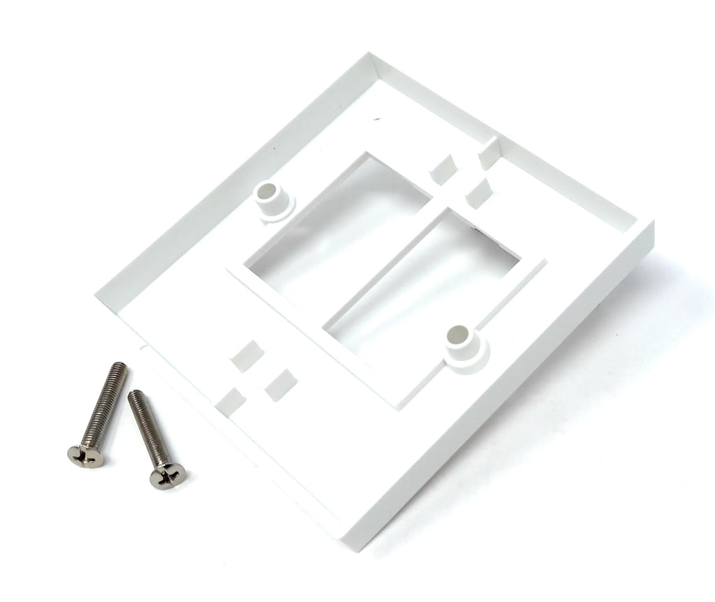 Euro Module Wall Plate Faceplate Frame with Screws – Compatible with Standard Euro UK Modules
