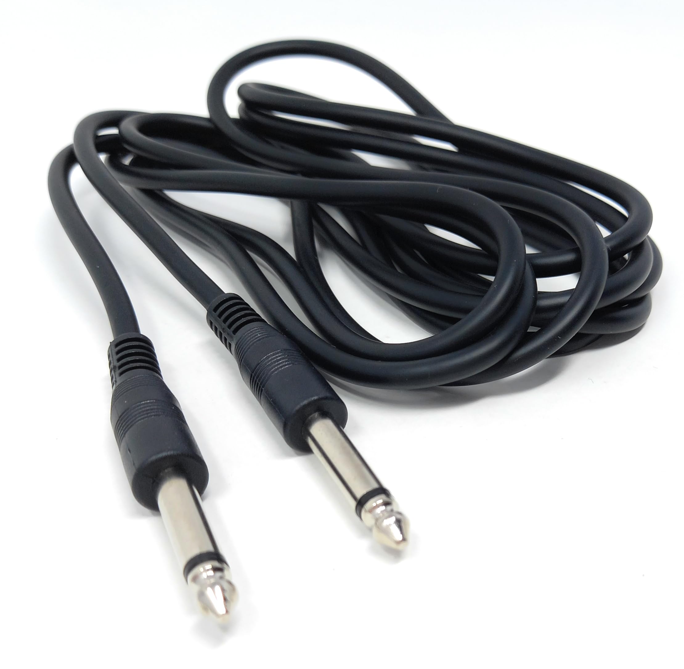 DRUT 6.35mm 1/4" TS Mono Jack to Jack Plug Lead for Guitar, Amplifiers, Music Instruments, Speakers, Microphone Cable
