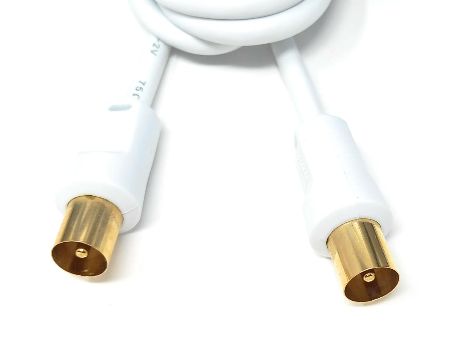 DRUT TV Male to Male Plug Coaxial Cable RG6 Aerial Digital Antenna RF Fly Lead Cable