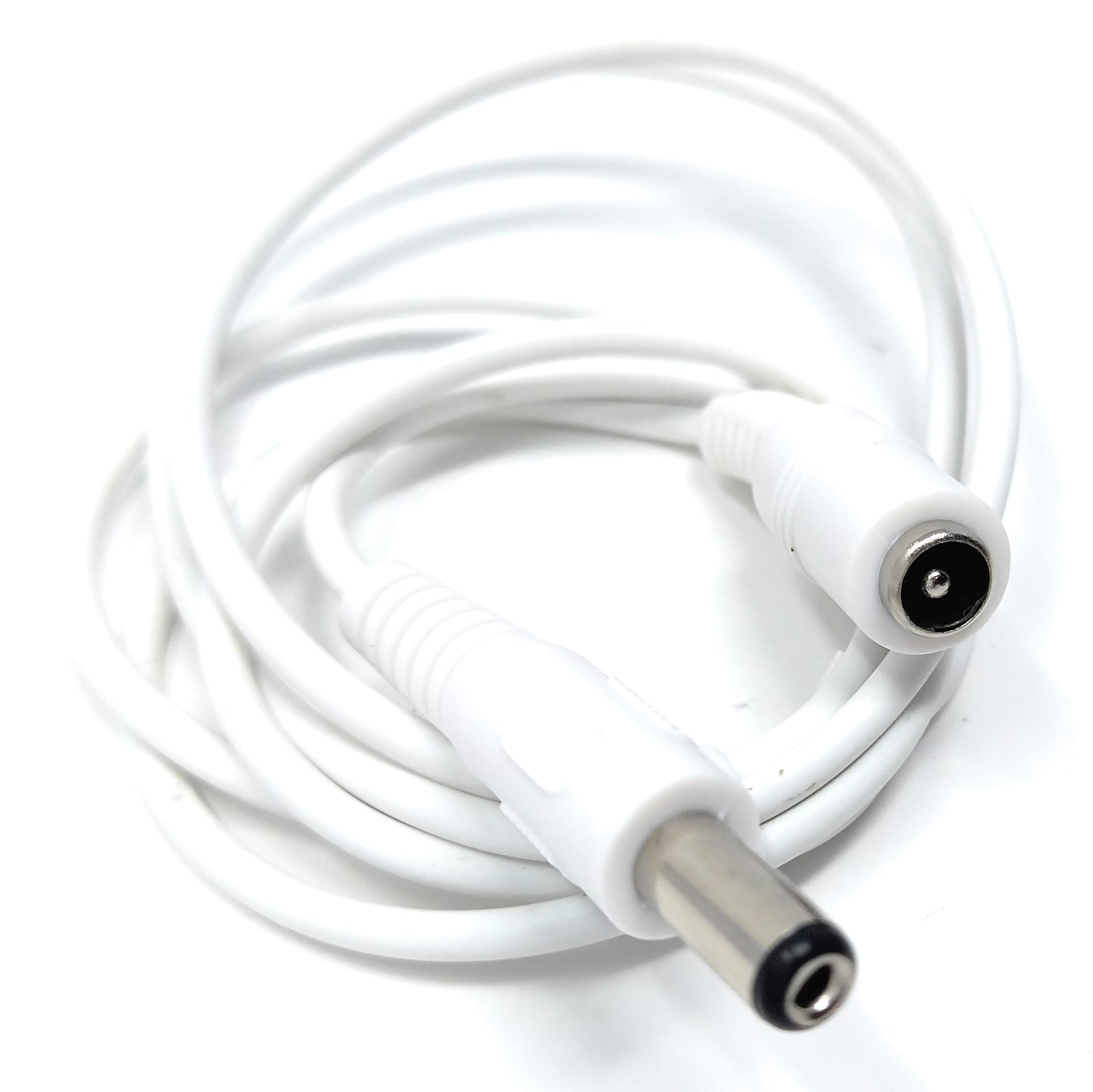 5.5mm x 2.1mm DC Power Plug to Socket, Male to Female CCTV, LED, Modem Router, Music Instruments Extension Lead Cable
