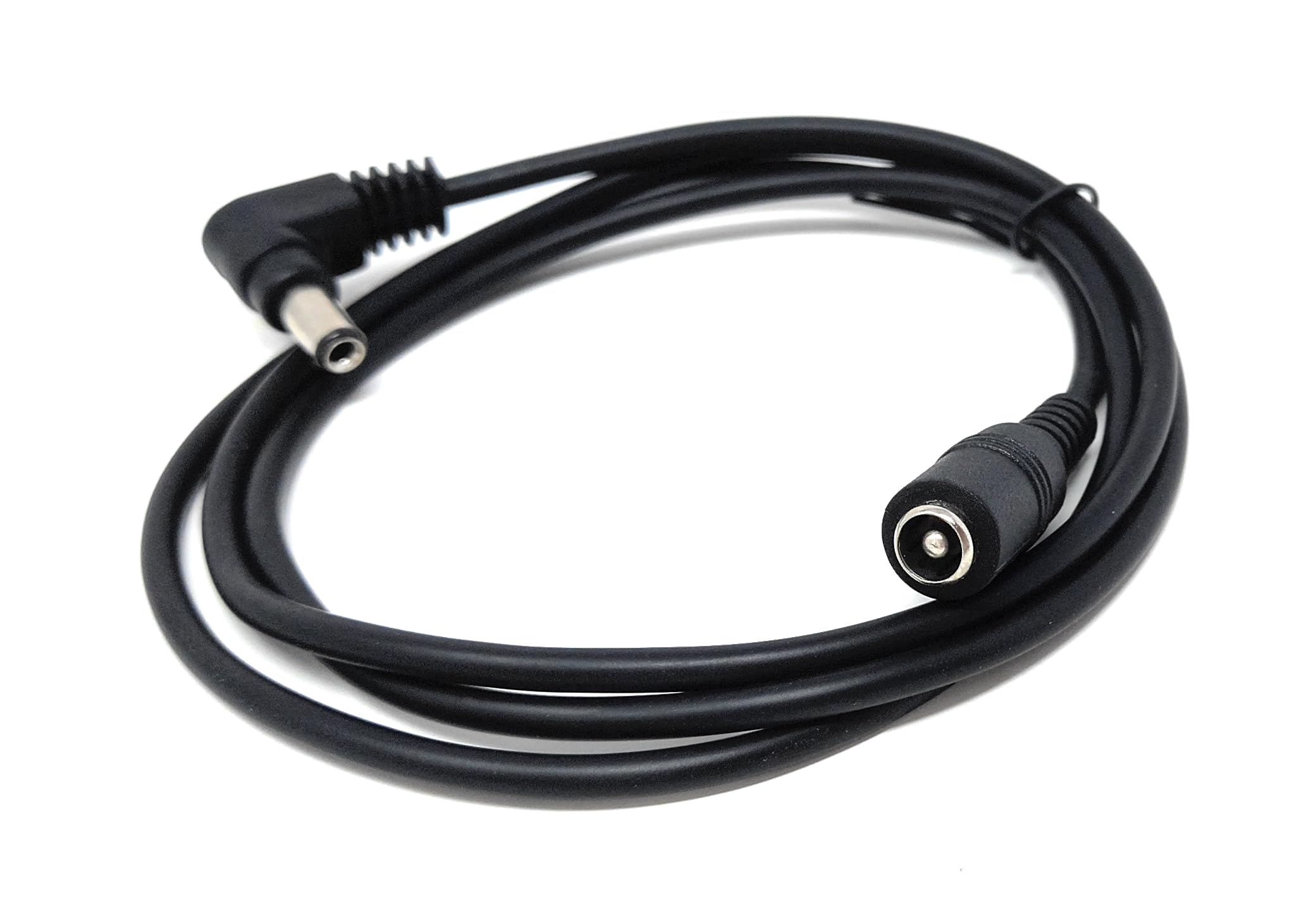 Right Angled 5.5mm x 2.5mm DC Power Extension Cable – Male to Female Adapter for CCTV, LED Signs, Solar-Powered Devices, and More