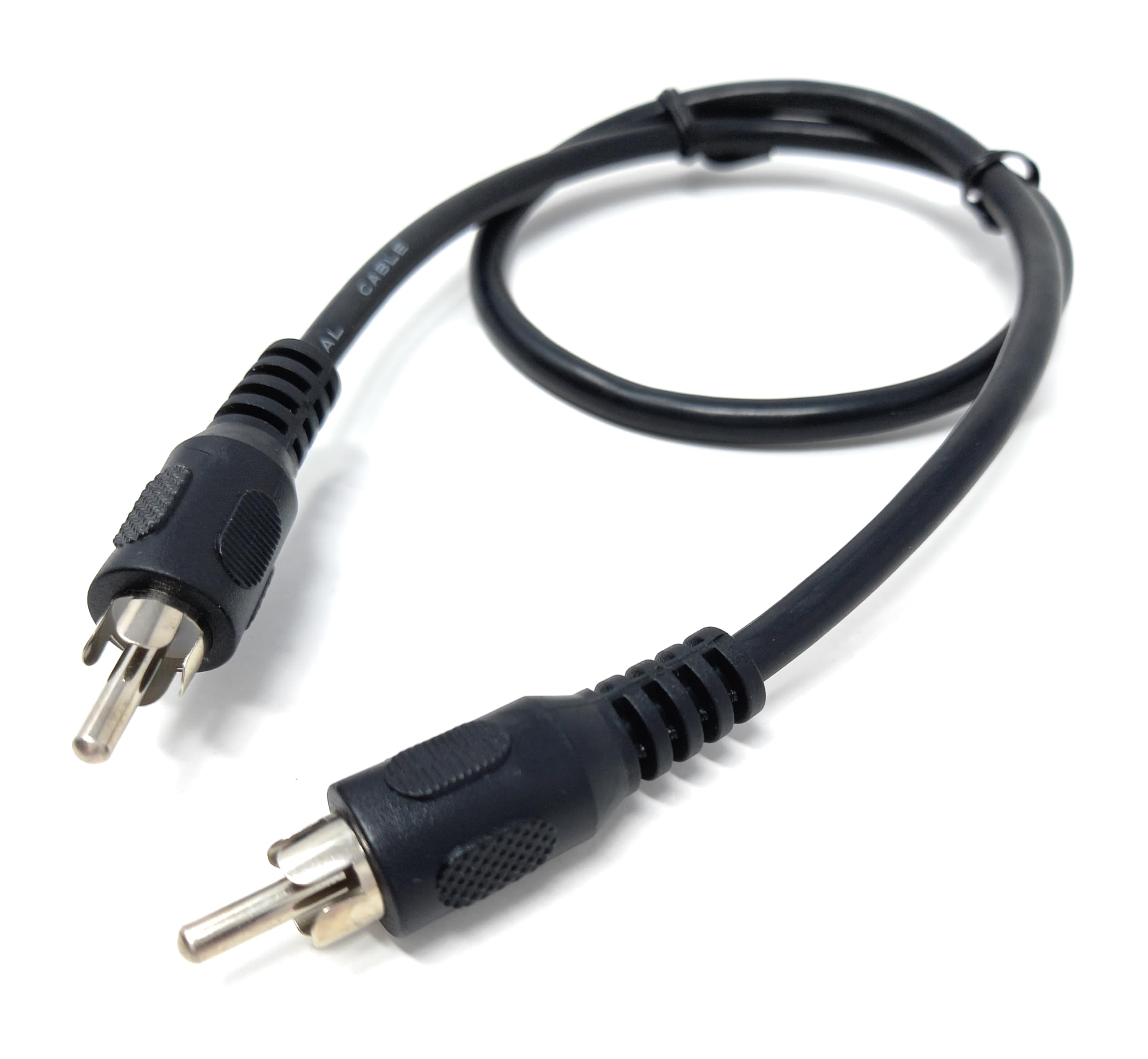 DRUT Single RCA to RCA Phono Plug to Plug Audio Cable, Speaker Male to Male Lead
